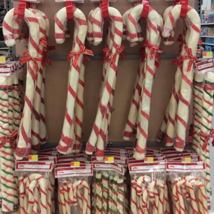Rawhide Candy Canes