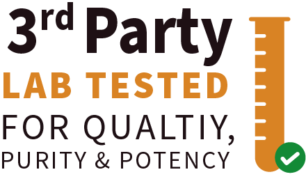 3rd party lab tested for quality, purity and potency.