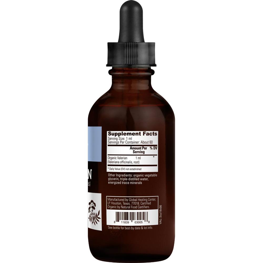 Global Healing Organic Valerian Supplement Facts