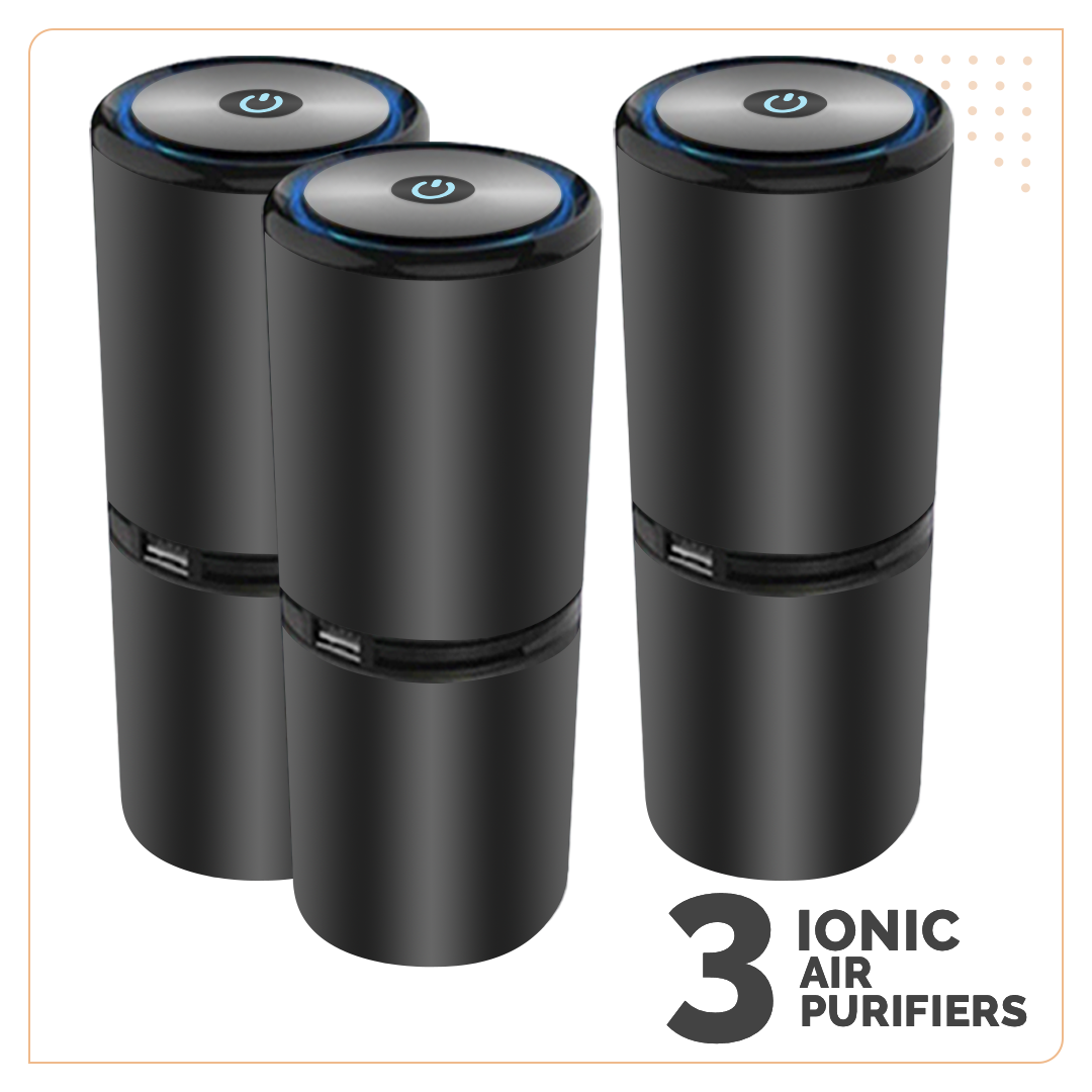 3 Ionic Air Purifiers [Come With 3 Gift AND 2-Year Warranty]
