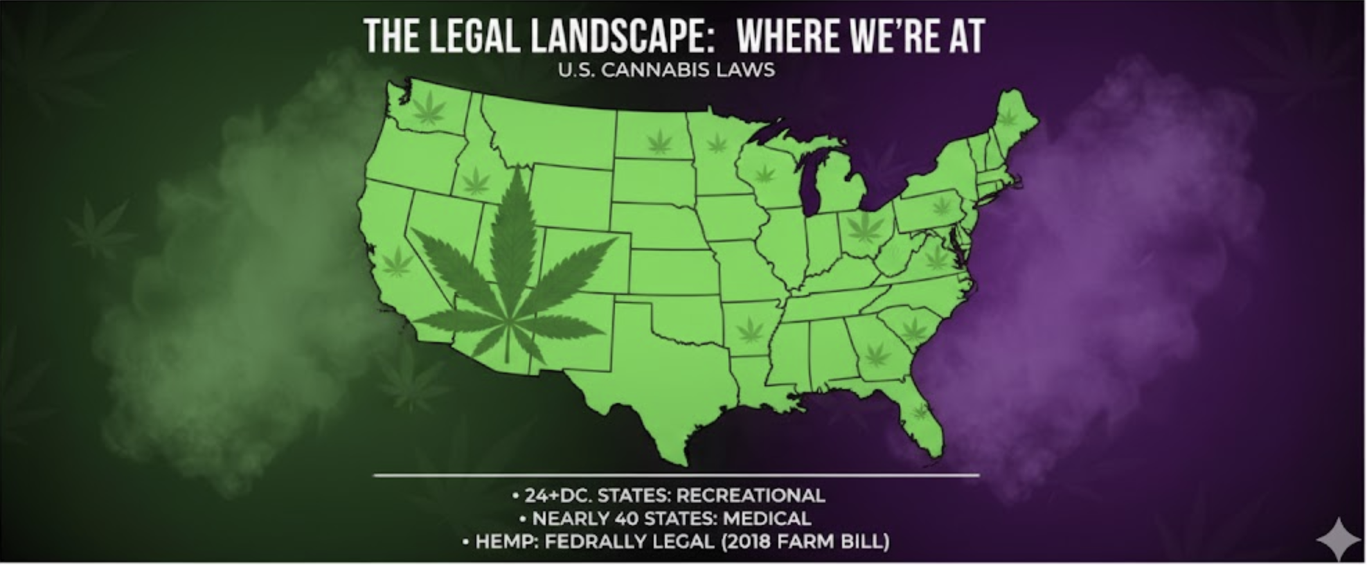 Today's U.S. cannabis laws.