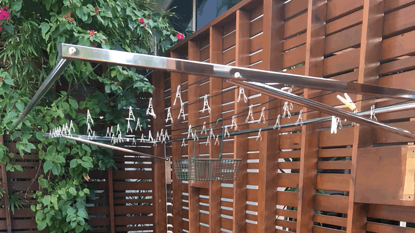 Wall Mounted Clotheslines in a strata or apartment block