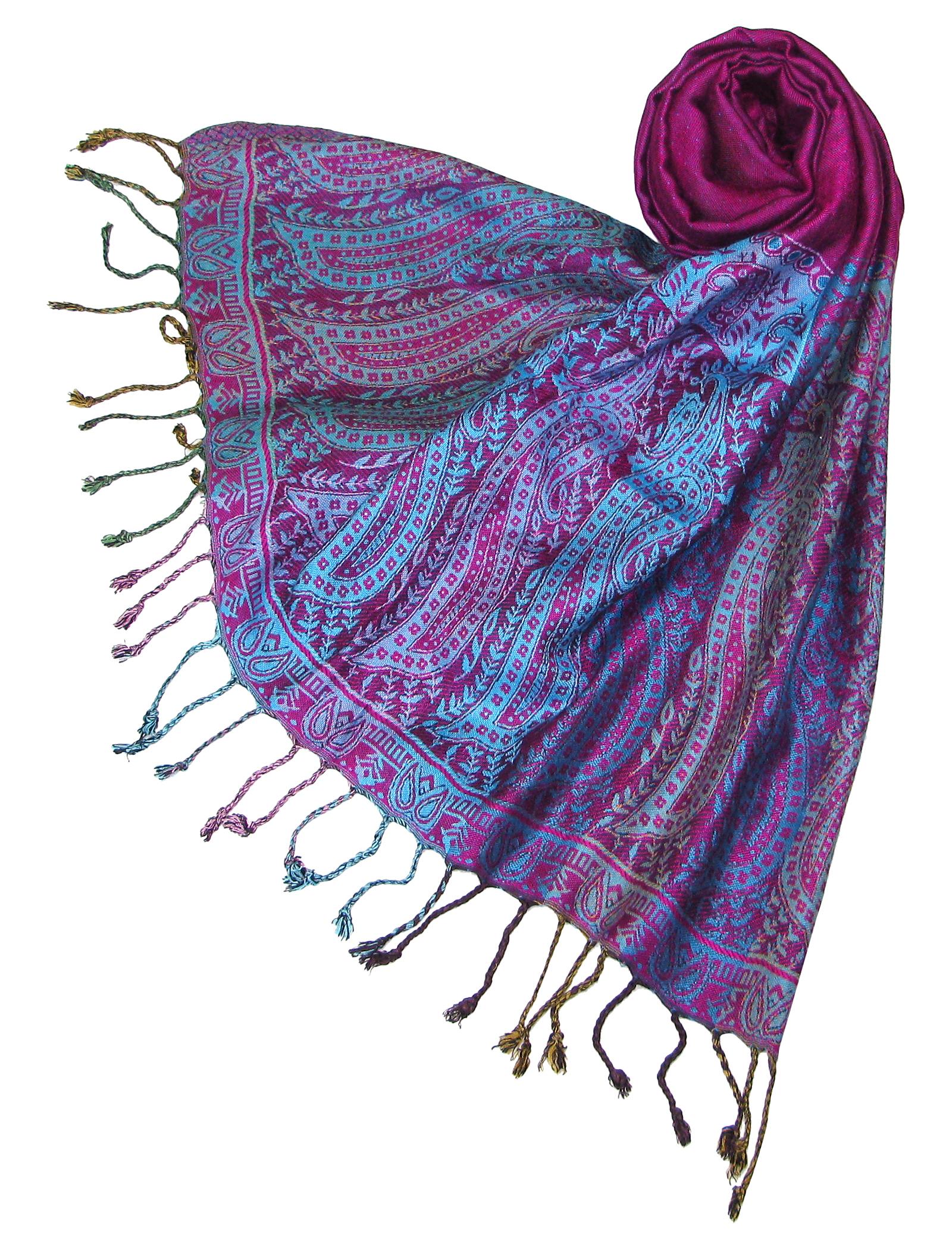 purple shawl