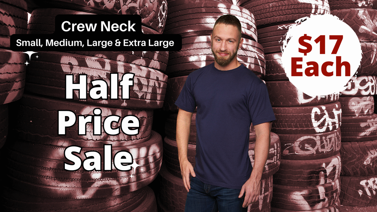 Crew Neck Half Price Sale