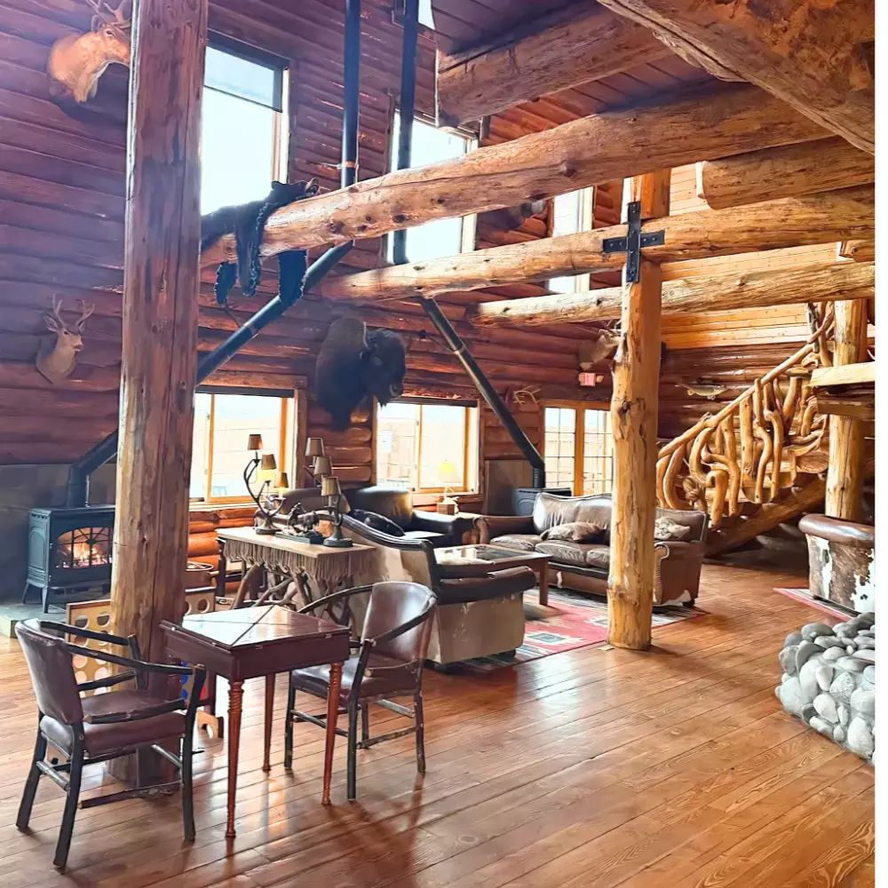 Inside the Main Lodge of Bar N Ranch