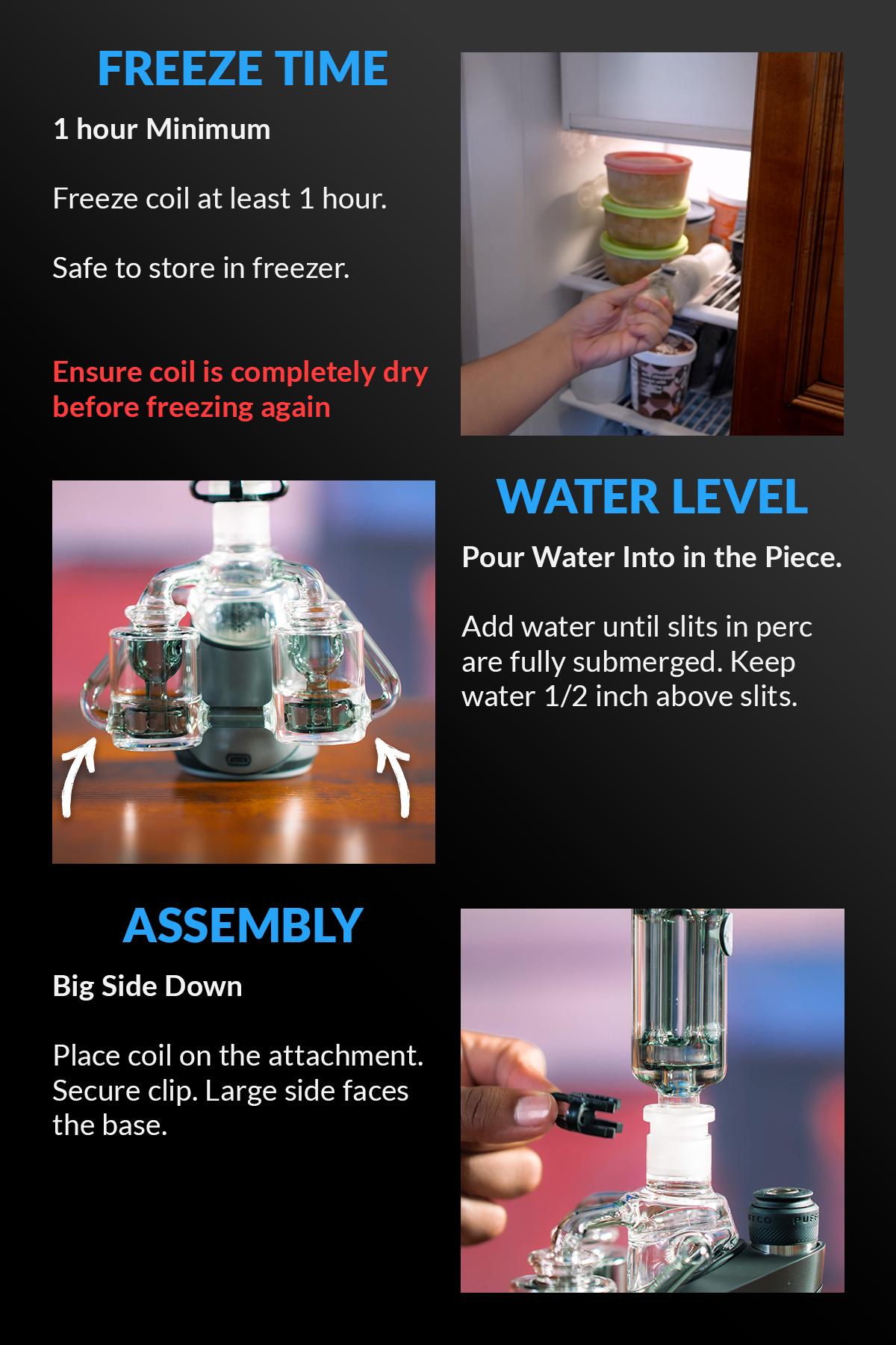 freeze pipe inside out bong infographic