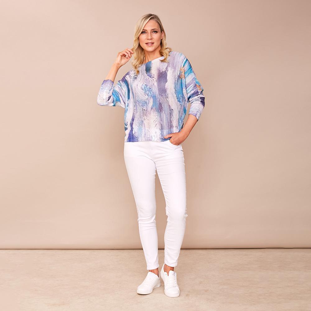 Karina Batwing Jumper (Blue)