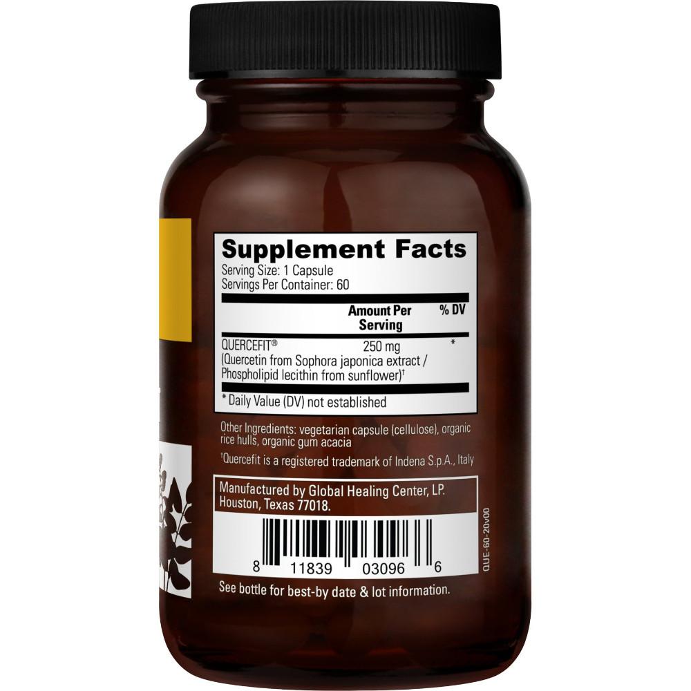 Global Healing Plant-Based Quercetin Supplement Facts