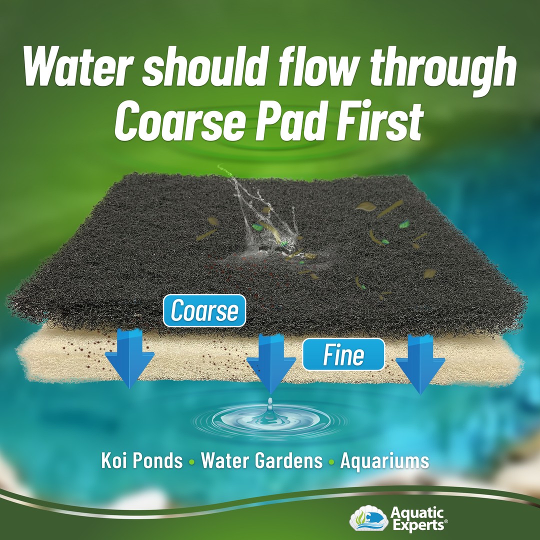 The right combination of filter material for a healthy pond