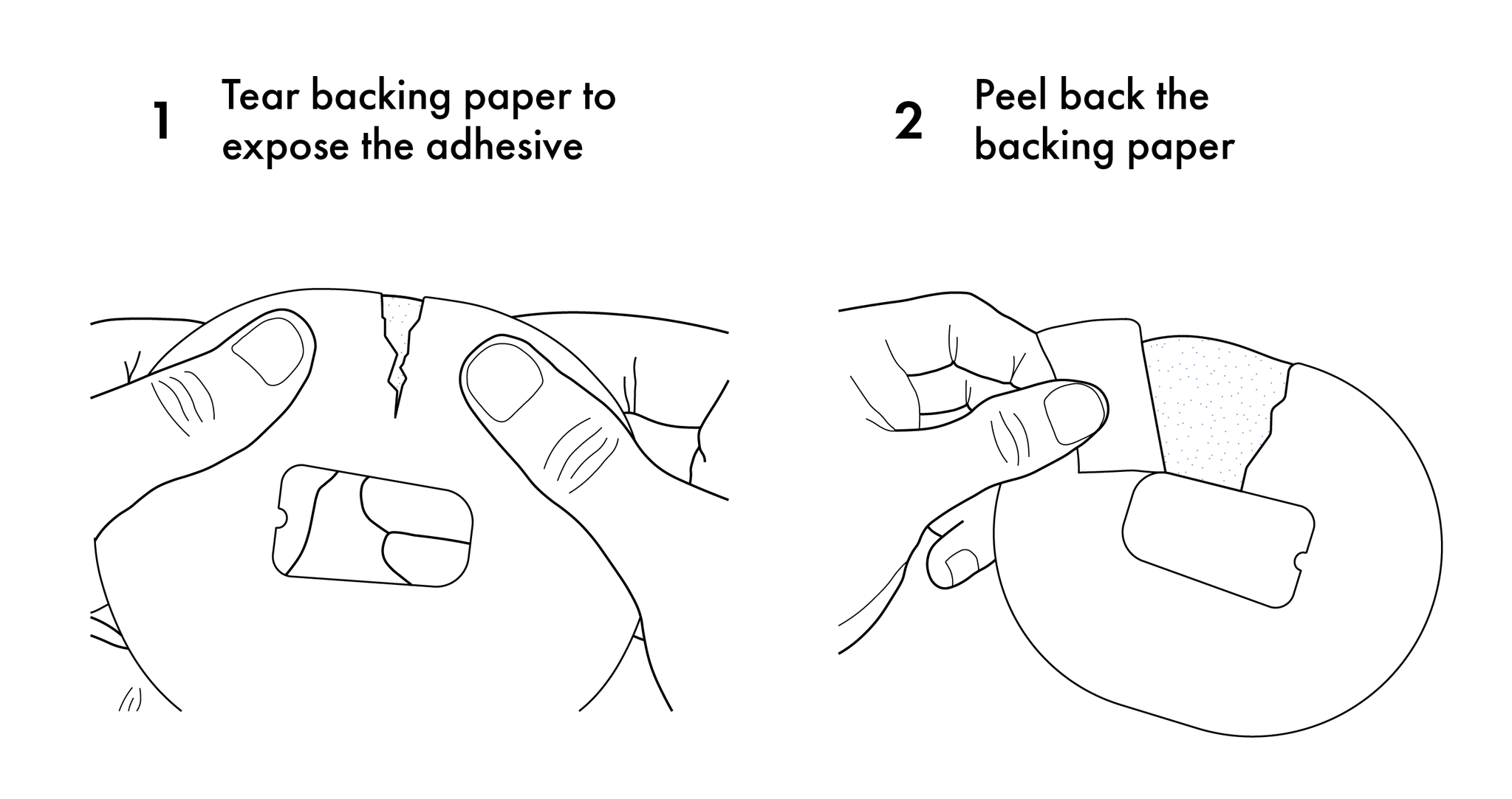Diabetes support products accessories CGM Patch instructions