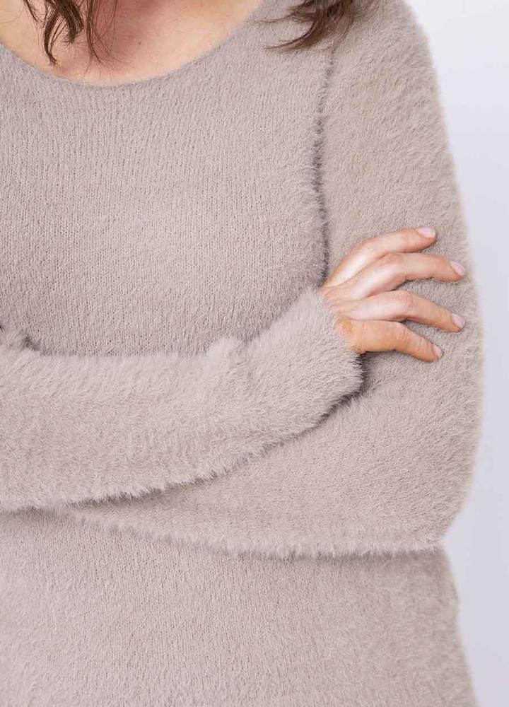 V Neck Mohair Jumper