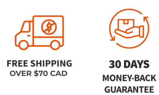 Not Tested on Animals, Vegan, 30-Day Money Back Guarantee badges 2