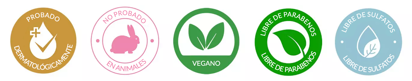 Dermatologically Tested, Not Tested on Animals, Vegan, Paraben Free, Sulfate Free