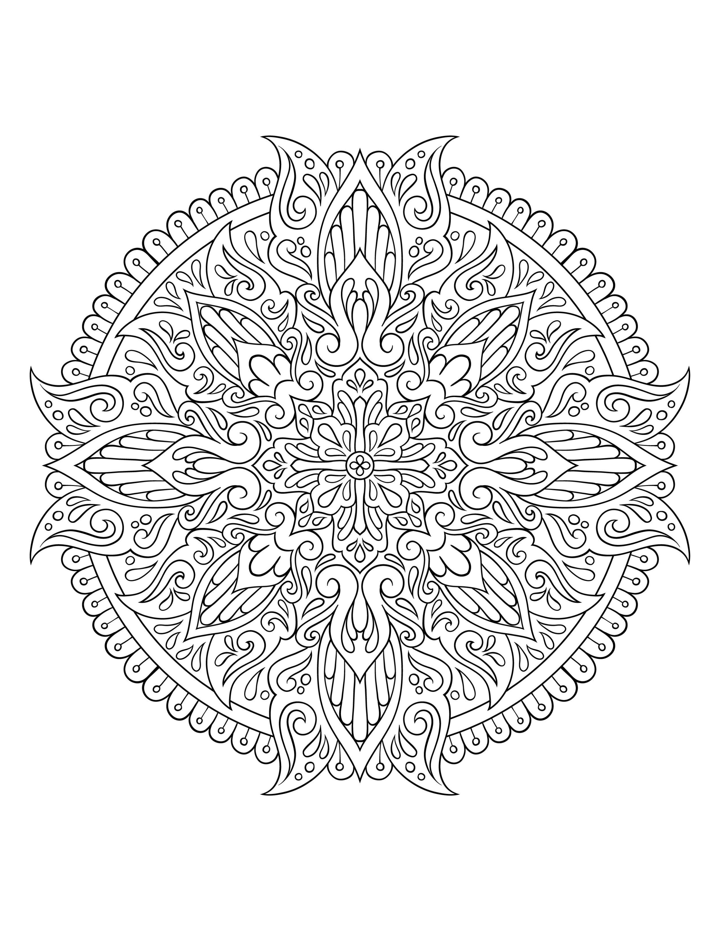 Freebie Friday Mandalas 4-02-21 Freebie Friday Circle Mandala Coloring