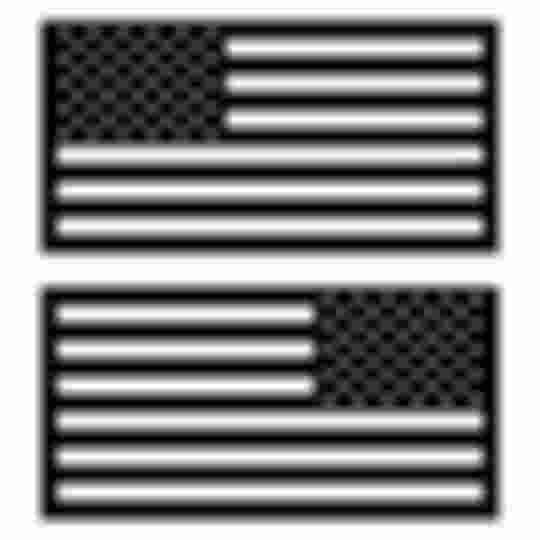 American Flag Magnet Black