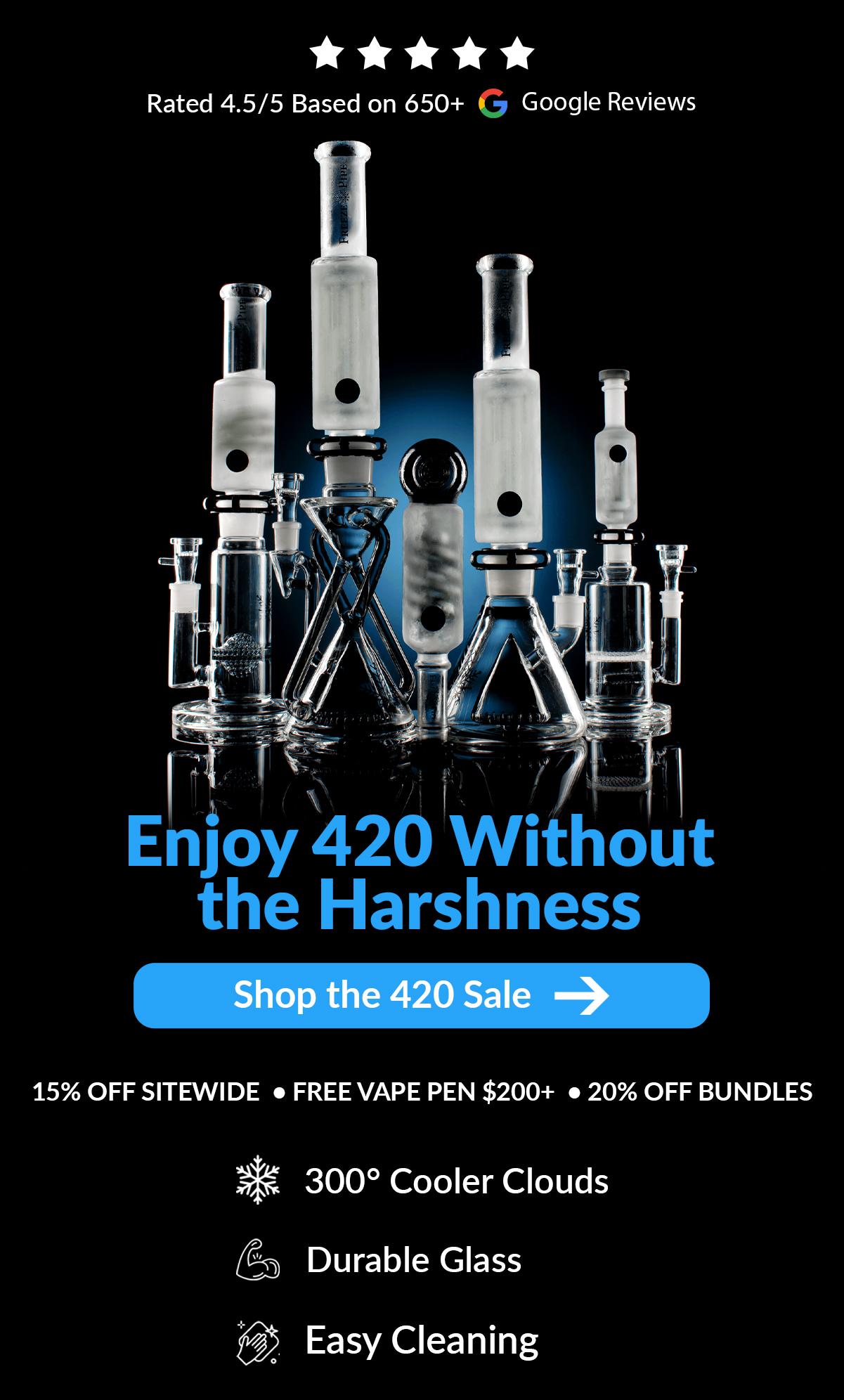 best selling bongs and pipes on table