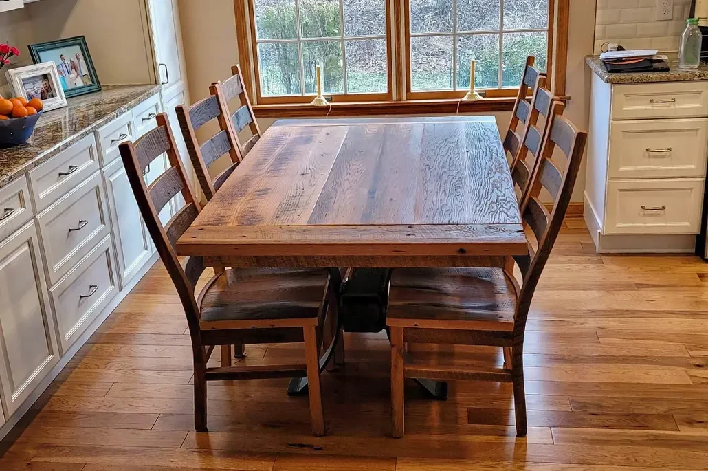 8 Person Barnwood Dining Table
