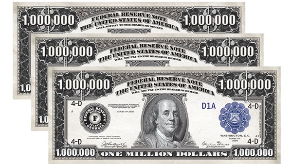 Million dollar Bank of Eternity bill. : r/mildlyinteresting