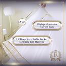 Royal Therapy mattress pad with a high-performance stretch band and 23-inch deep stretchable pocket for tall mattresses