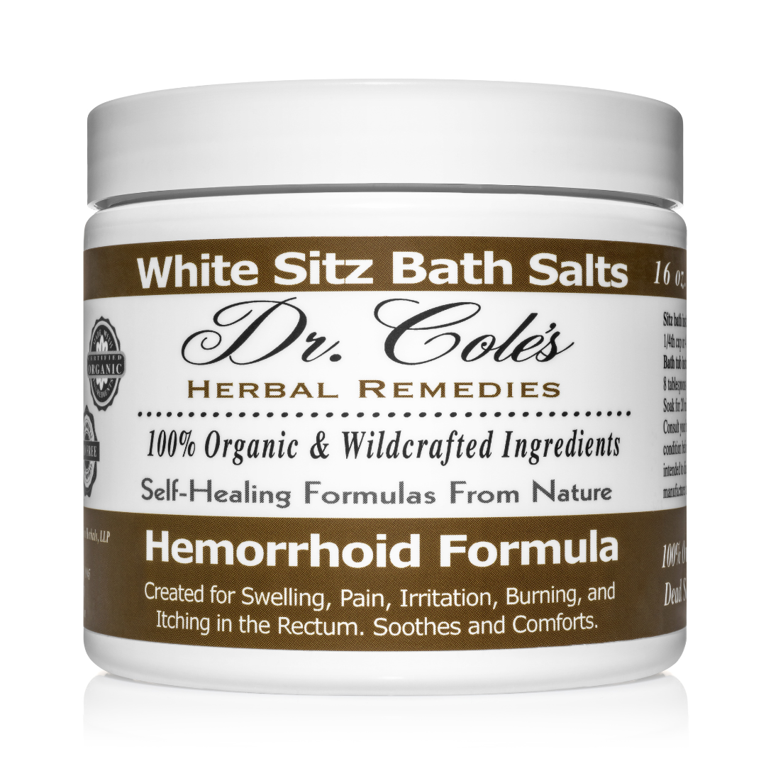 Dr. Coles Hemorrhoid Salts instructions.