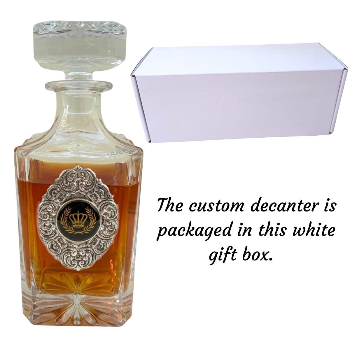 Custom Decanter and box that it is packaged in