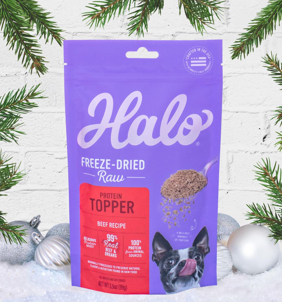 Halo Freeze-Dried Raw Beef Protein Topper 3.5oz bag