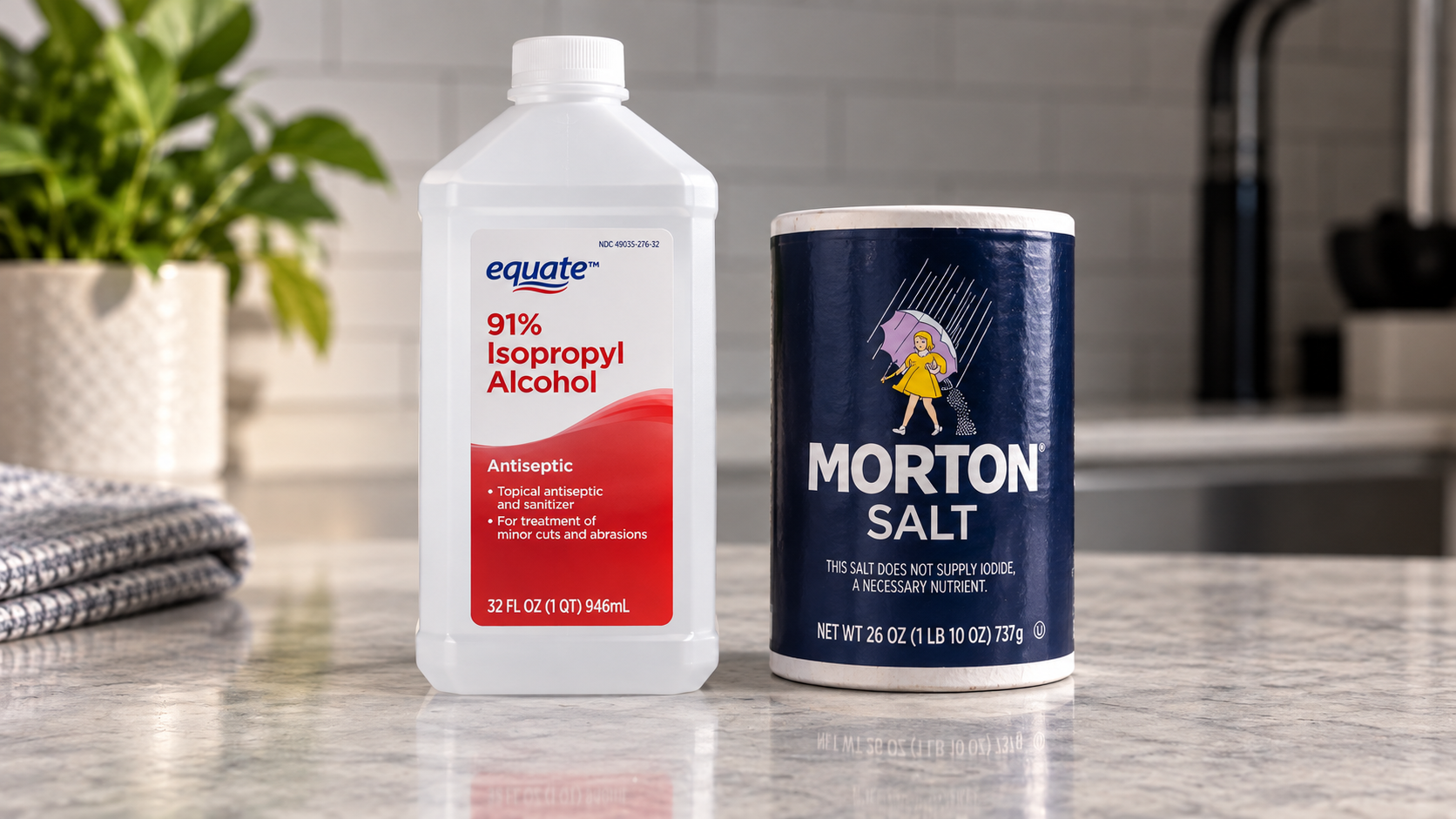 salt and isopropyl alcohol