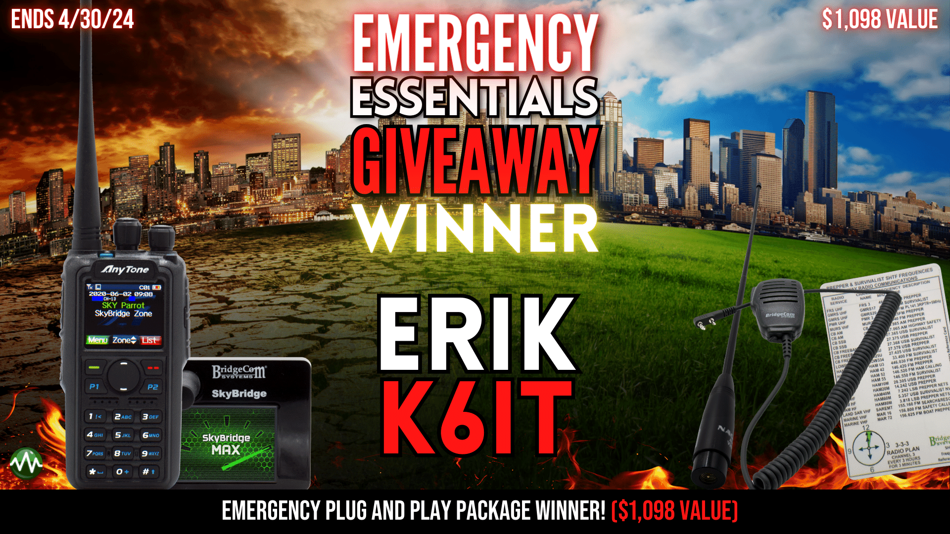 Emergency Essentials Giveaway Winner