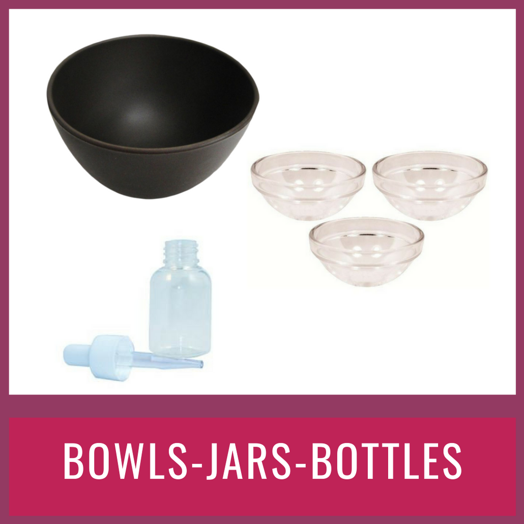 bowls jars and bottles