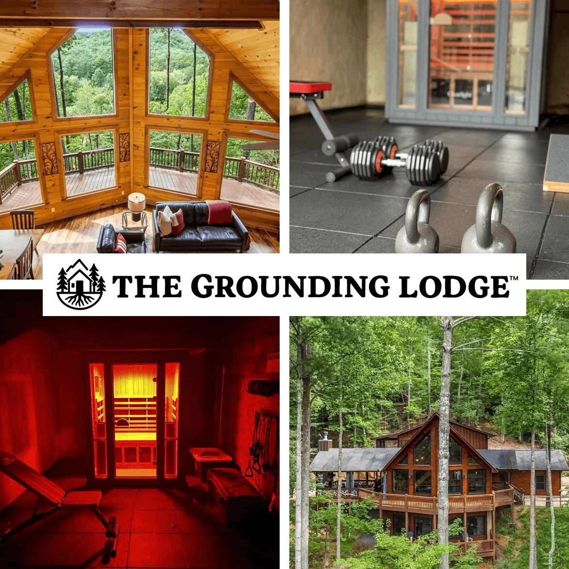 Nestled in the highly sought-after Aska Adventure Area, The Grounding Lodge is a private, wellness-themed mountain cabin just outside of Blue Ridge, Georgia.