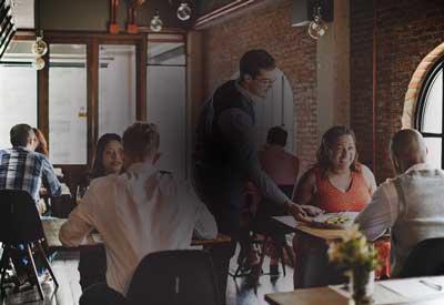 dark adaptation on getting inside restuarant