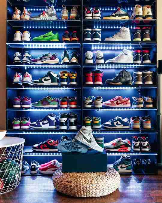 Sneaker Throne Display Case - Photo by Bruce Ha