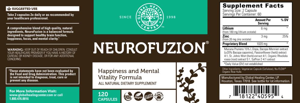 Global Healing Neurofuzion Label