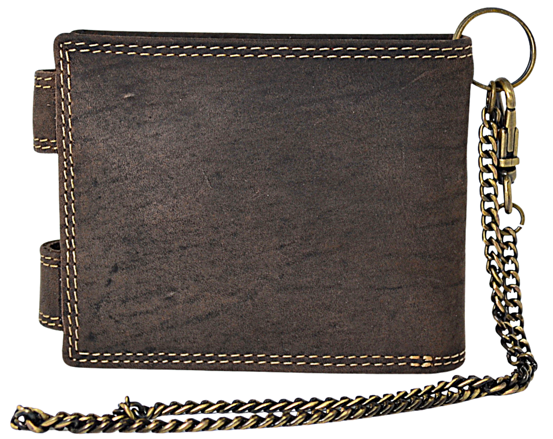 Till Bury - Mens bikers leather wallet - Reindeer Leather