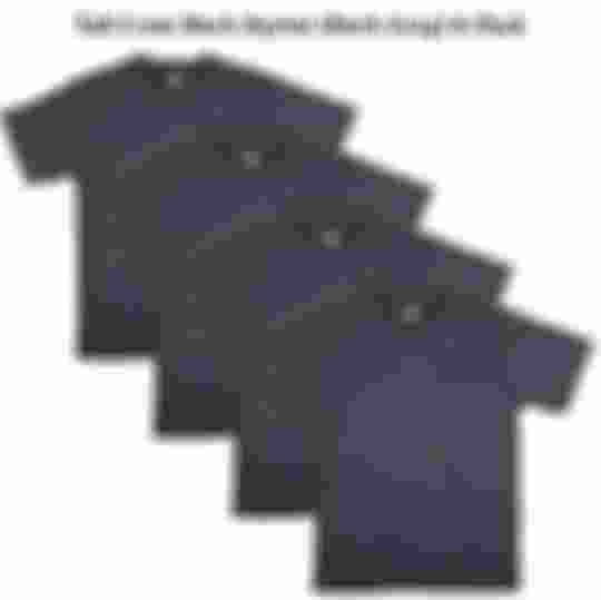 The Big Boy Bamboo Tall Crew Neck Oyster (Dark Gray) T-Shirt 4-Pack 1XLT-4XLT