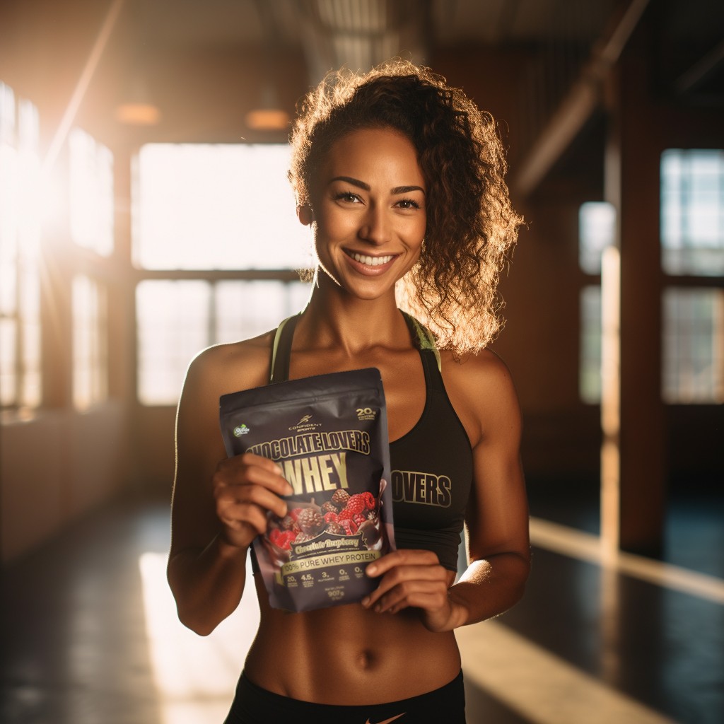female-athlete-with-chocolate-lovers-whey