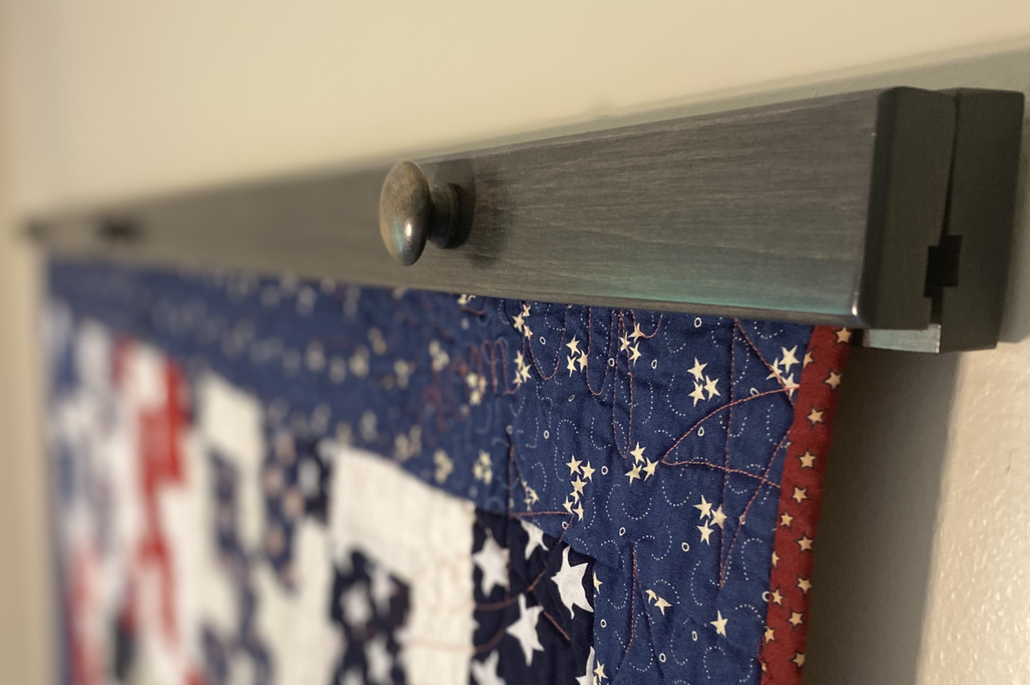 quilt hanger installation