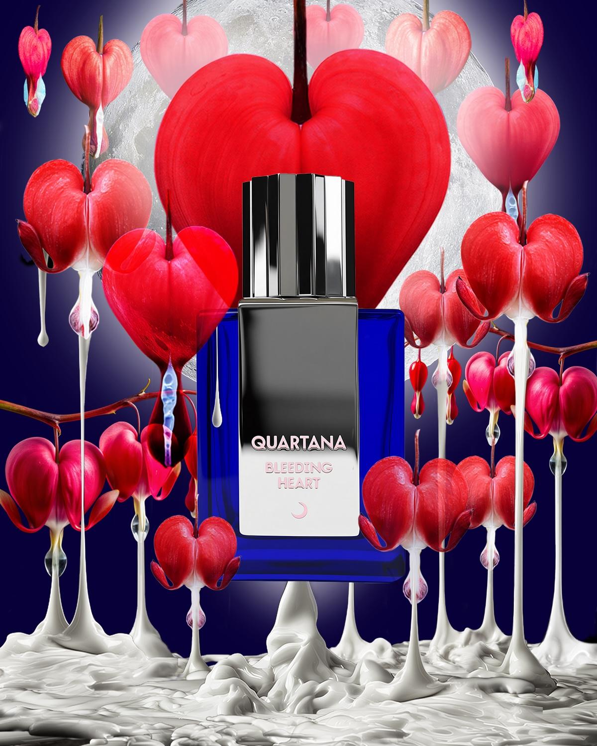 Bleeding Hearts and perfume bottle