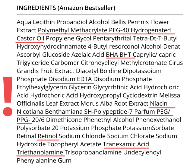 label of a harmful prduct