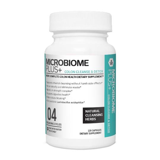 Colon Cleanse Natural Probiotic Detox Capsules, 120 Count, 4 Cleansing Cycles