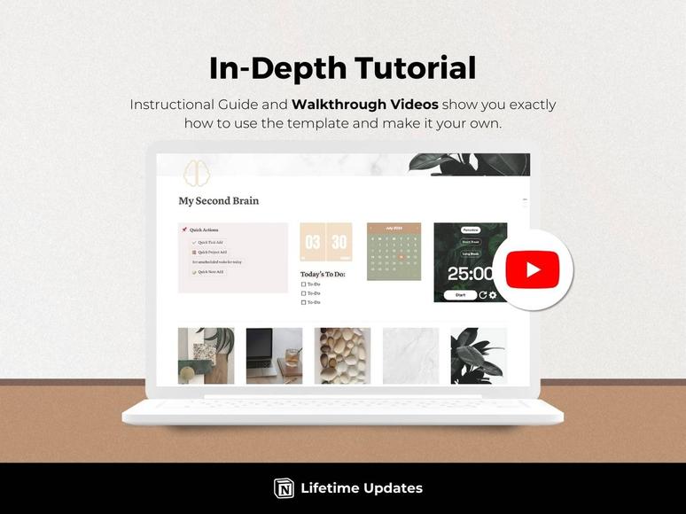 Second Brain Notion Template - Notion Dashboard + All-In-One Life Orga ...