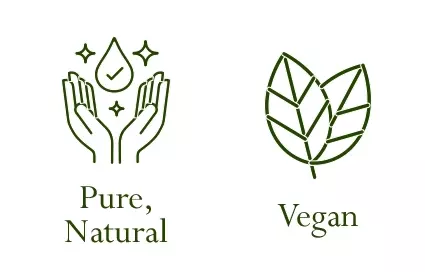 Pure, Natural | Vegan | Not tested on animals | No additives or binders | 30 days money back guarantee desktop