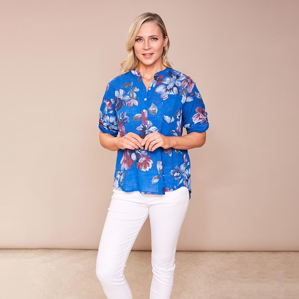 Meghan Blouse (Royal Blue)