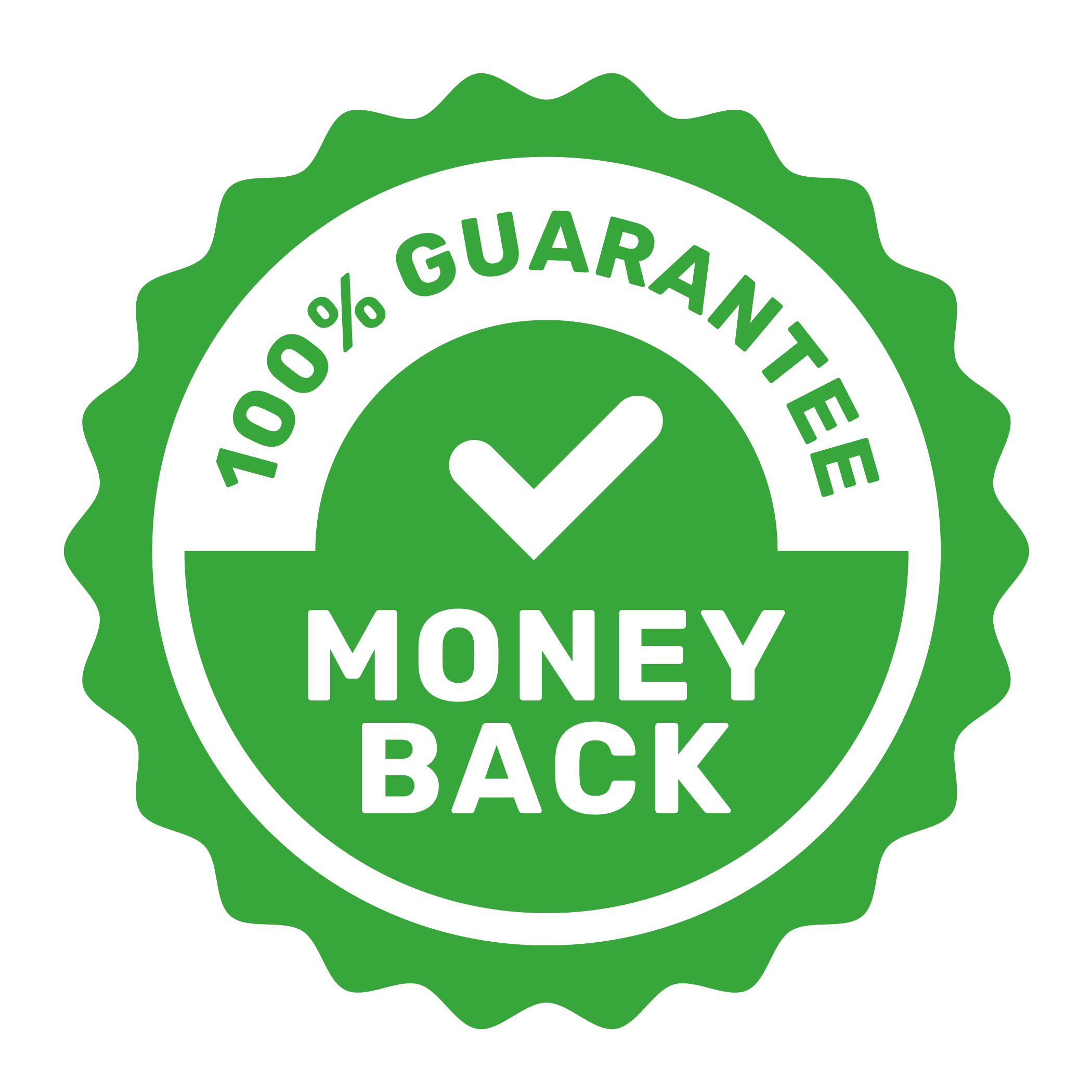 100% Money Back Guarantee