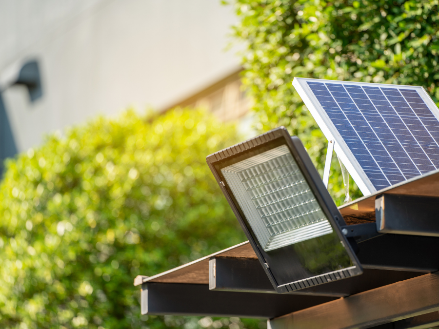 Solarfluter am Carport