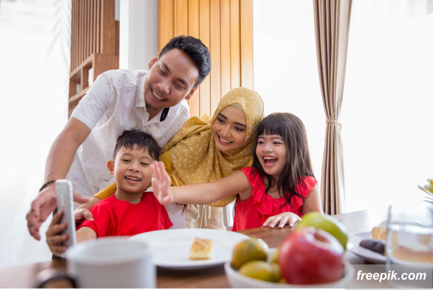 foto keluarga, foto ramadan