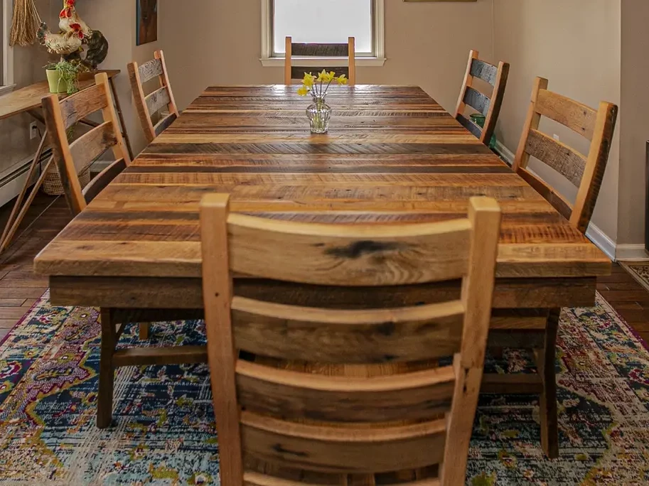 10 Person Barnwood dining Table