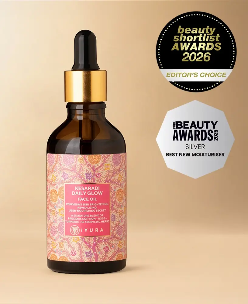 Kesaradi Daily Glow Face Oil won Beauty Shortlist Award Editors Choice 2026 & 2022 and Pure Beauty Awards 2025 for Best New Moisturizer