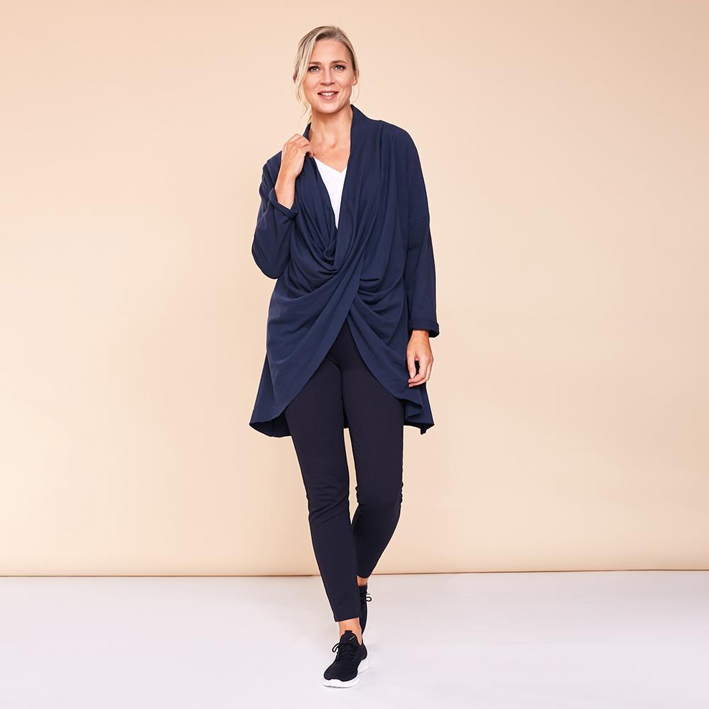 Saoirse Wrap Cardigan (Navy)