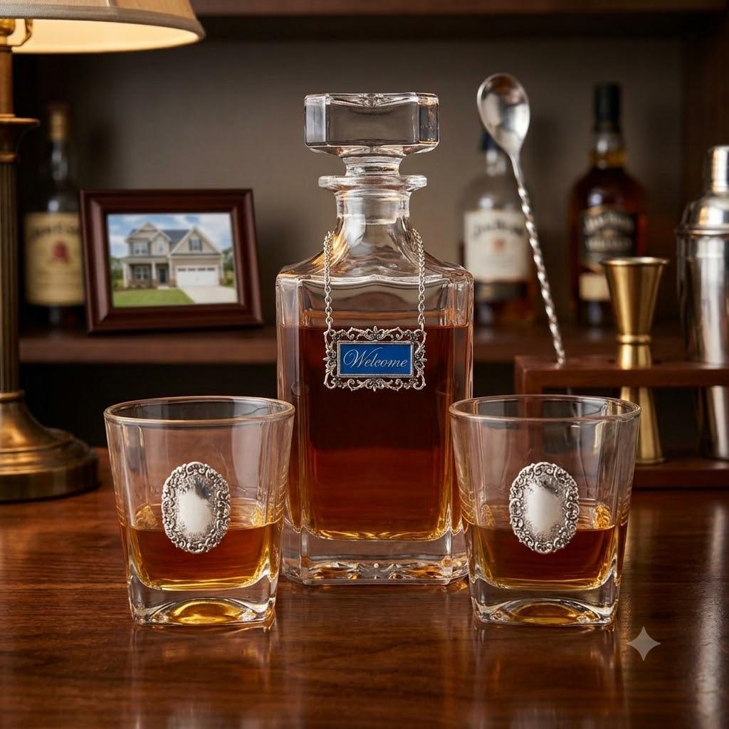 Welcome Decanter Set for a new neighbor